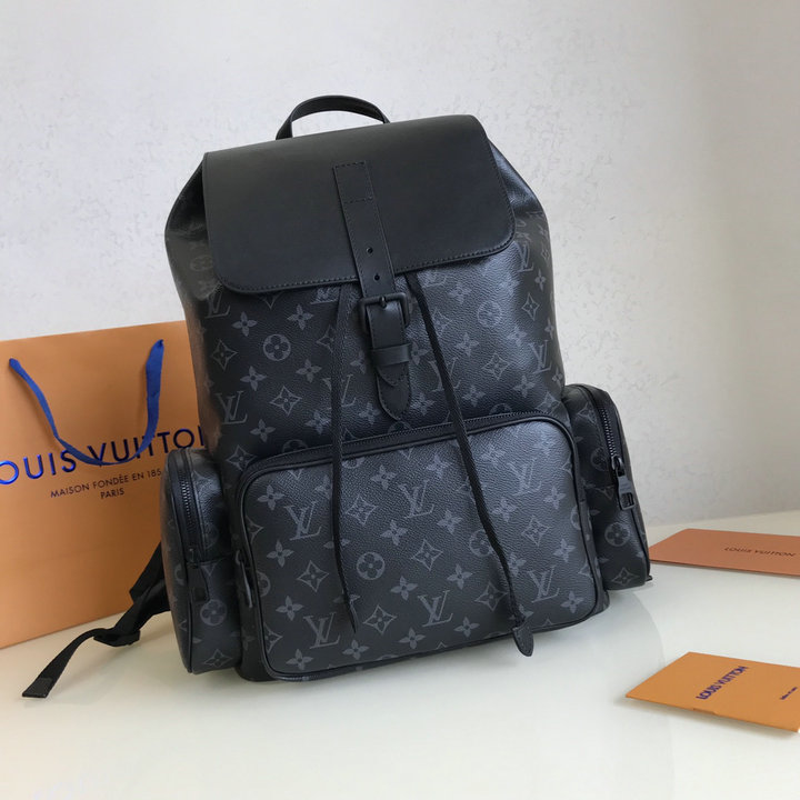 Authentic LOUIS VUITTON Monogram Eclipse Trio backpack M45538 #M45