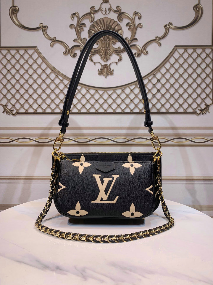 M45777 Louis Vuitton Monogram Empreinte Multi Pochette Accessoires