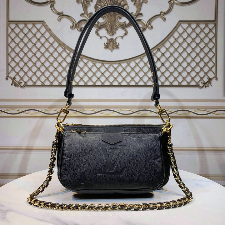 Louis Vuitton Monogram Empreinte MULTI POCHETTE ACCESSOIRES M80399-Monogram  Empreinte-High Quality Replica Louis  Vuitton-Bag,backpack,Wallet,Luggage,Belt